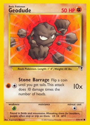 Geodude 077/110 - Reverse Holofoil Legendary Collection - Common