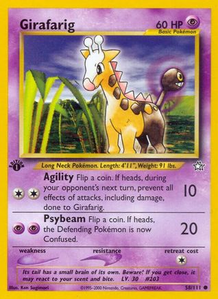 Girafarig 058/111 - Unlimited Neo Genesis - Common