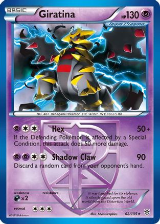Giratina (Team Plasma) 062/135 - Reverse Holofoil Plasma Storm - Rare