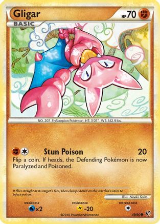 Gligar 049 - Reverse Holofoil Undaunted - Common