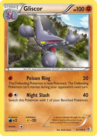 Gliscor 081 - Holofoil Boundaries Crossed - Holo Rare