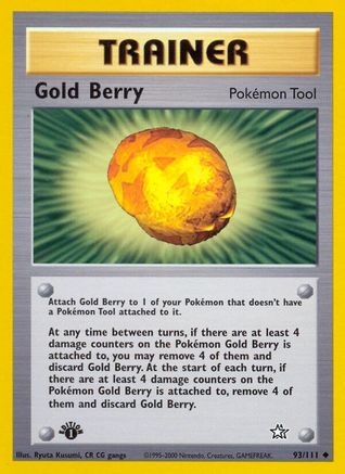 Gold Berry 093/111 - 1st Edition Neo Genesis - Uncommon