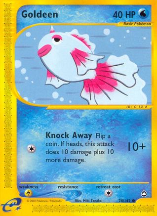 Goldeen 078/147 - Reverse Holofoil Aquapolis - Common