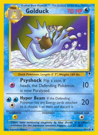 Golduck 043 - Reverse Holofoil Legendary Collection - Uncommon