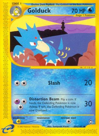 Golduck (50a) 050 - Reverse Holofoil Aquapolis - Uncommon