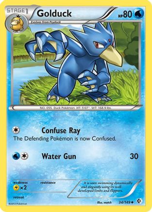 Golduck (34) 034 Boundaries Crossed - Uncommon