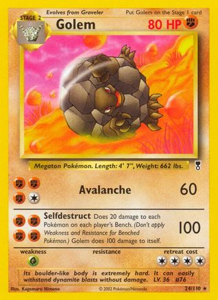 Golem 024 - Reverse Holofoil Legendary Collection - Rare