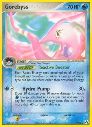 Gorebyss 017 - Reverse Holofoil Legend Maker - Rare