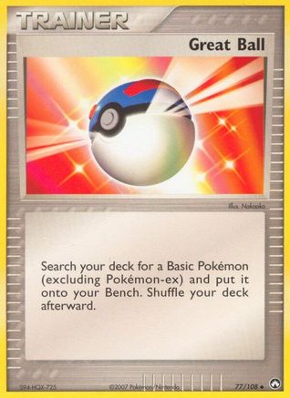 Great Ball 077 - Reverse Holofoil Power Keepers - Uncommon