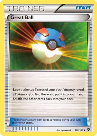 Great Ball 118/146 - Reverse Holofoil XY Base Set - Uncommon