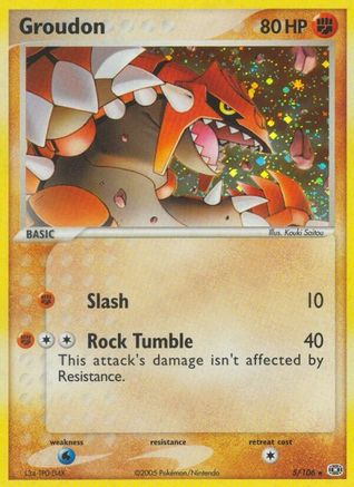 Groudon 005/106 Emerald - Holo Rare