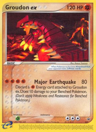 Groudon ex 002 Nintendo Promos - Promo