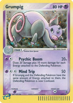 Grumpig 006 - Holofoil Dragon - Holo Rare