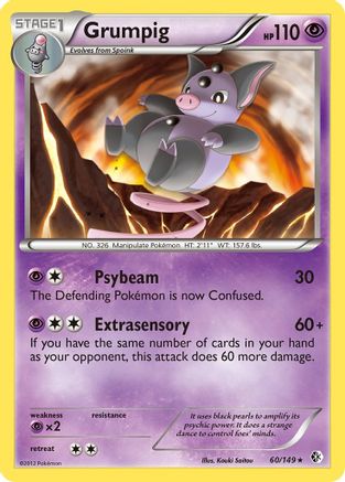 Grumpig 060 Boundaries Crossed - Rare