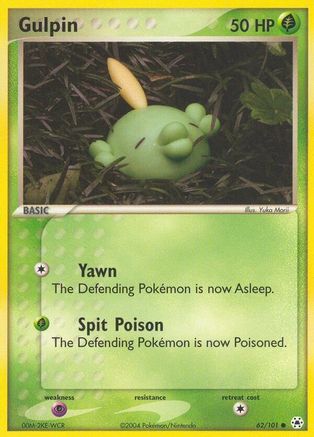 Gulpin 062/101 - Reverse Holofoil Hidden Legends - Common
