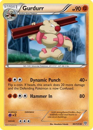 Gurdurr 080 - Reverse Holofoil Plasma Storm - Uncommon