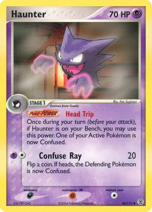Haunter 034/112 - Reverse Holofoil FireRed & LeafGreen - Uncommon