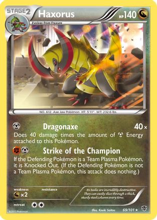 Haxorus 069/101 - Holofoil Plasma Blast - Holo Rare