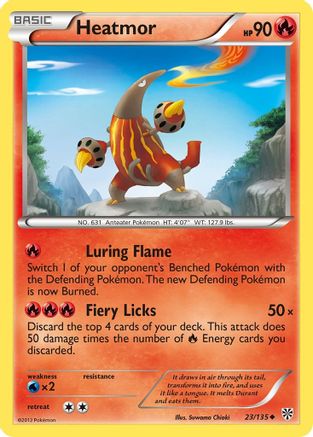 Heatmor 023/135 - Reverse Holofoil Plasma Storm - Uncommon
