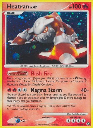 Heatran (6) 006 - Reverse Holofoil Legends Awakened - Holo Rare
