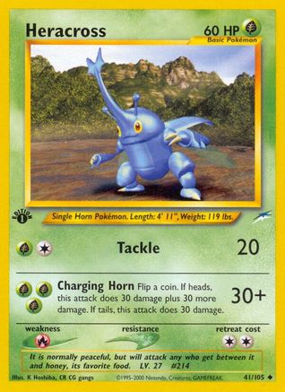 Heracross 041/105 - Unlimited Neo Destiny - Uncommon