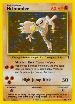 Hitmonlee 013 - Reverse Holofoil Legendary Collection - Holo Rare