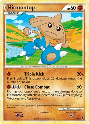 Hitmontop 008 - Reverse Holofoil Call of Legends - Holo Rare