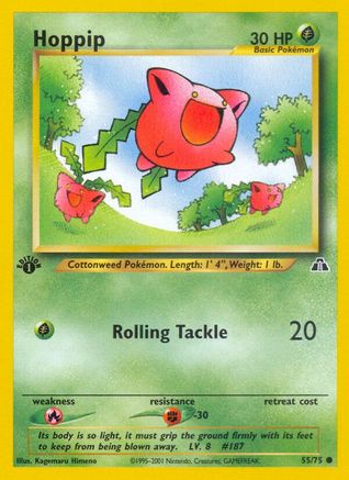 Hoppip 055/75 - 1st Edition Neo Discovery - Common