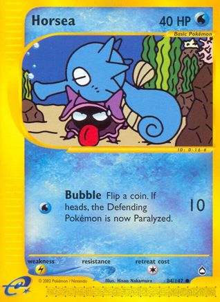 Horsea (84) 084/147 - Reverse Holofoil Aquapolis - Common