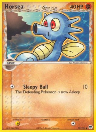 Horsea 050/101 - Reverse Holofoil Dragon Frontiers - Common