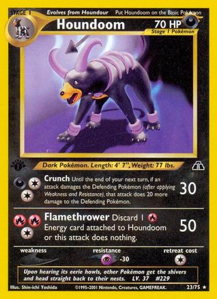 Houndoom (23) 023/75 - Unlimited Neo Discovery - Rare
