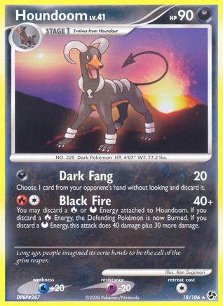 Houndoom 018 - Reverse Holofoil Great Encounters - Rare