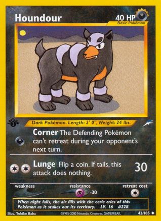 Houndour 043/105 - Unlimited Neo Destiny - Uncommon
