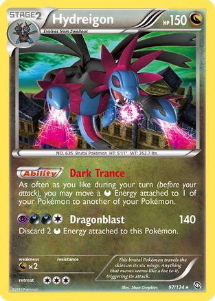 Hydreigon (97) 097 - Reverse Holofoil Dragons Exalted - Holo Rare