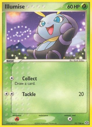 Illumise 032 - Reverse Holofoil Emerald - Uncommon