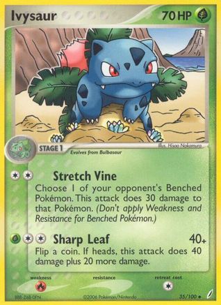Ivysaur 035/100 - Reverse Holofoil Crystal Guardians - Uncommon
