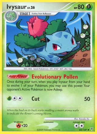 Ivysaur 062 - Reverse Holofoil Supreme Victors - Uncommon