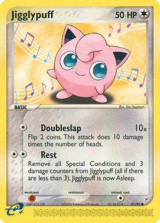 Jigglypuff 041/95 - Reverse Holofoil Team Magma vs Team Aqua - Common