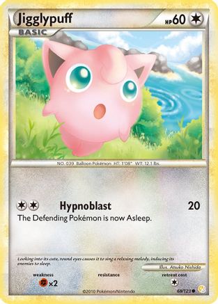 Jigglypuff 068/123 - Reverse Holofoil HeartGold SoulSilver - Common