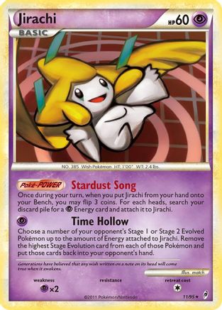 Jirachi 011 - Reverse Holofoil Call of Legends - Holo Rare