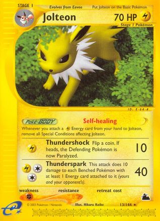 Jolteon (13) 013 Skyridge - Rare