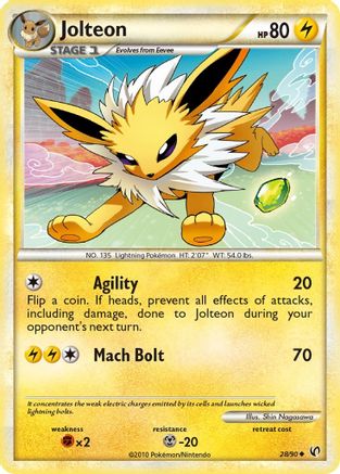Jolteon 028/90 Undaunted - Uncommon