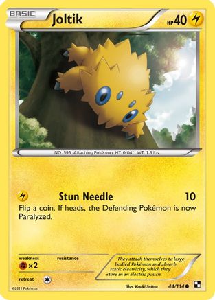 Joltik (44) 044/114 Black and White - Common