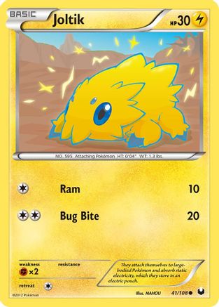 Joltik (41) 041 - Reverse Holofoil Dark Explorers - Common