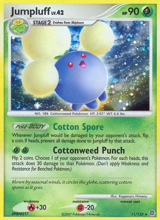 Jumpluff 011 - Reverse Holofoil Secret Wonders - Holo Rare