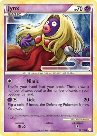 Jynx 069/123 HeartGold SoulSilver - Common