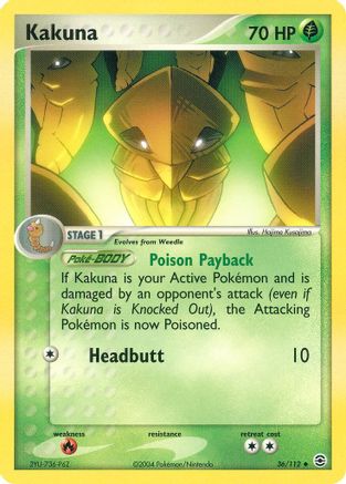 Kakuna 036/112 FireRed & LeafGreen - Uncommon