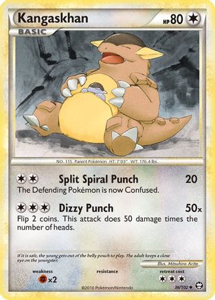 Kangaskhan 036 - Reverse Holofoil Triumphant - Uncommon