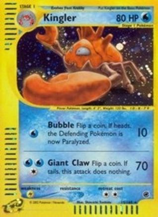 Kingler (15) 015 - Reverse Holofoil Expedition - Holo Rare