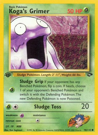 Koga's Grimer 078/132 - Unlimited Gym Challenge - Common